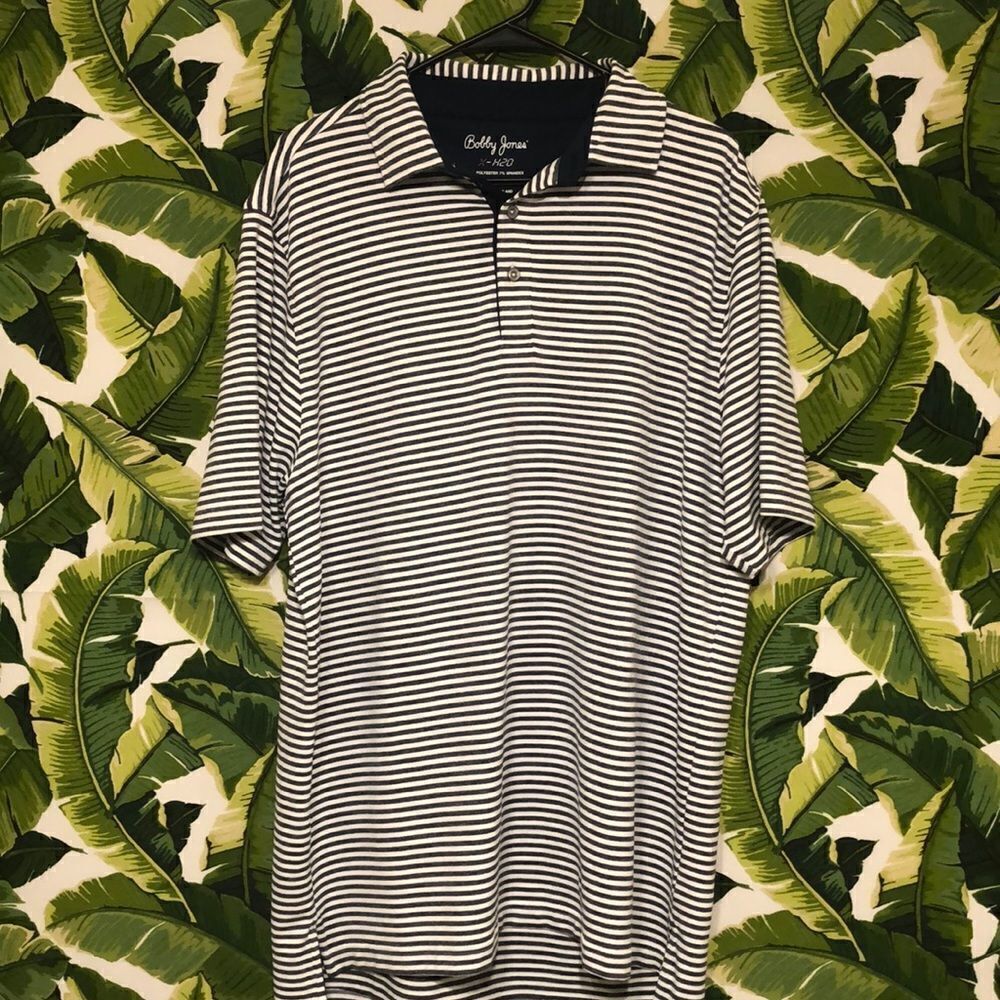 Bobby Jones X-H2O Polo Shirt Navy and White